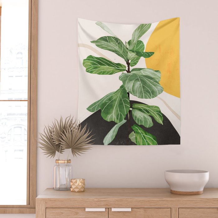 Abstract Art / Plant 2 Wall Tapestry Gallery Image 2