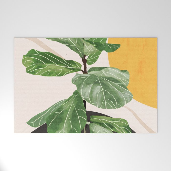 Abstract Art / Plant 2 Welcome Mat Gallery Image 1