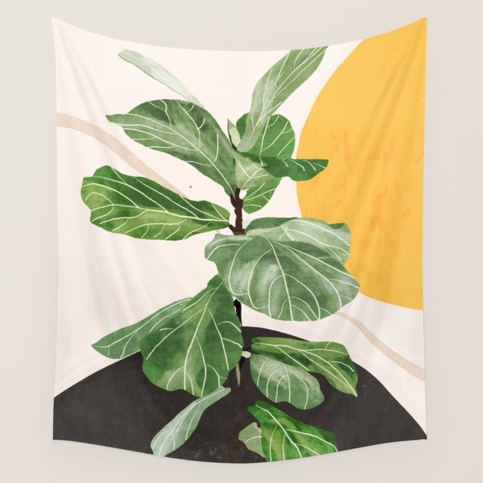 Abstract Art / Plant 2 Wall Tapestry Gallery Image 4