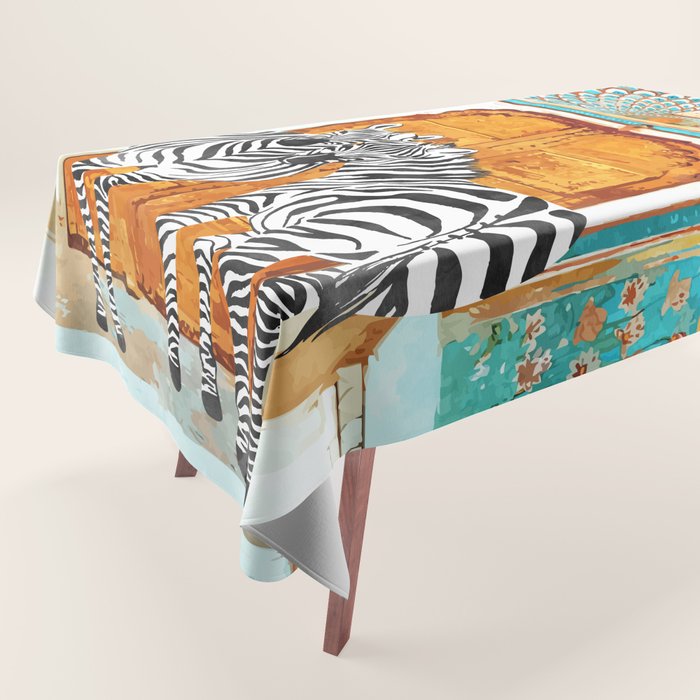 Zebra - Take Your Stripes Wherever You Go Tablecloth Gallery Image 1