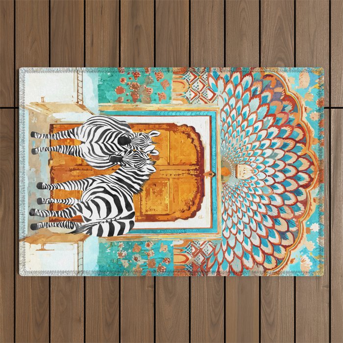 Zebra - Take Your Stripes Wherever You Go Outdoor Rug Gallery Image 1