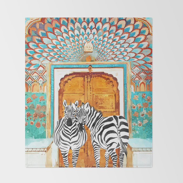 Zebra - Take Your Stripes Wherever You Go Throw Blanket Gallery Image 2