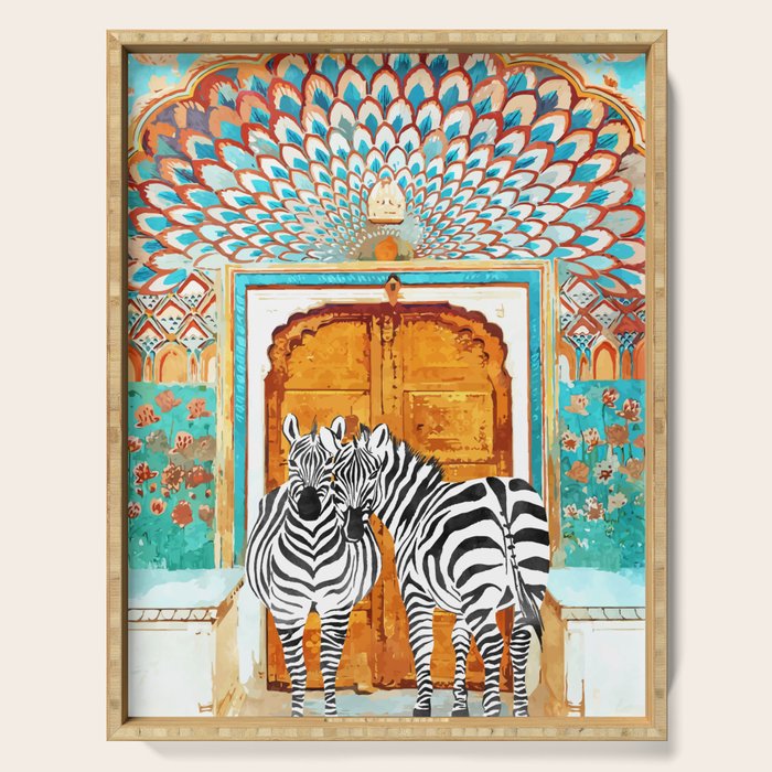 Zebra - Take Your Stripes Wherever You Go Serving Tray Gallery Image 1