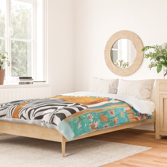 Zebra - Take Your Stripes Wherever You Go Duvet Cover Gallery Image 2