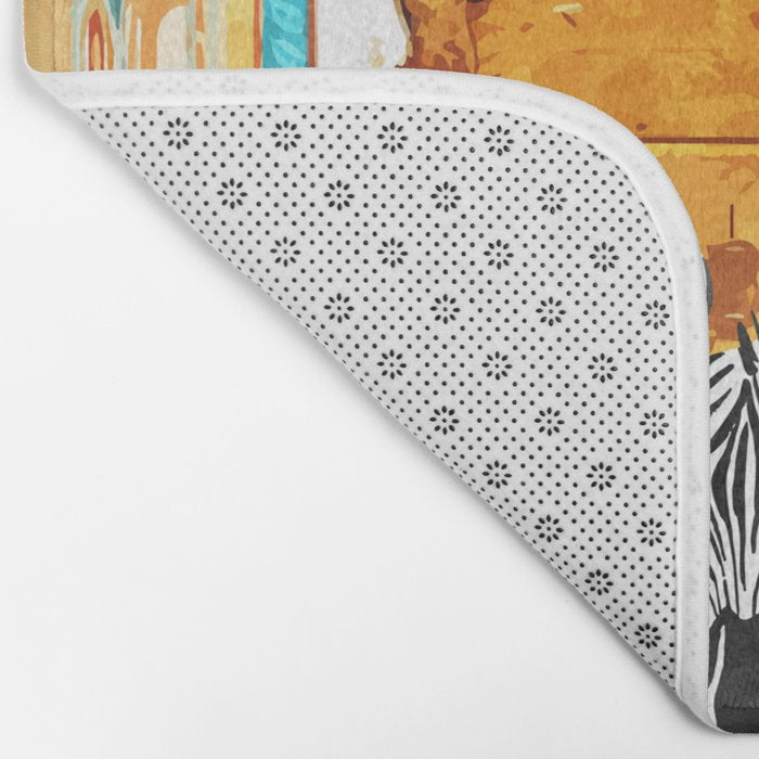 Zebra - Take Your Stripes Wherever You Go Bath Mat Gallery Image 2