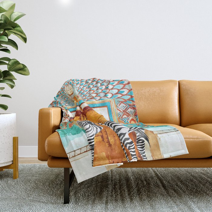 Zebra - Take Your Stripes Wherever You Go Throw Blanket Gallery Image 1