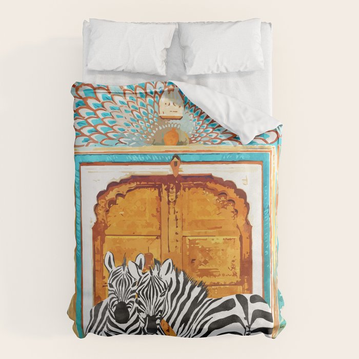 Zebra - Take Your Stripes Wherever You Go Duvet Cover Gallery Image 6