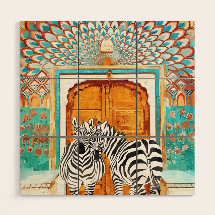Zebra - Take Your Stripes Wherever You Go Wood Wall Art Gallery Image 1