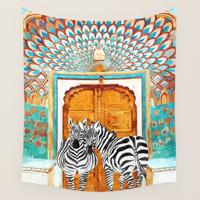 Zebra - Take Your Stripes Wherever You Go Wall Tapestry Gallery Image 4
