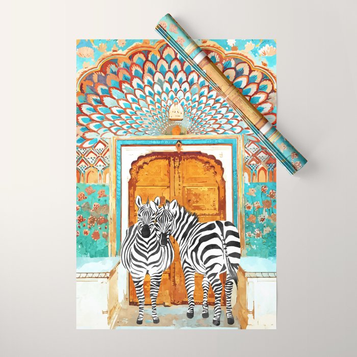 Zebra - Take Your Stripes Wherever You Go Wrapping Paper Gallery Image 1