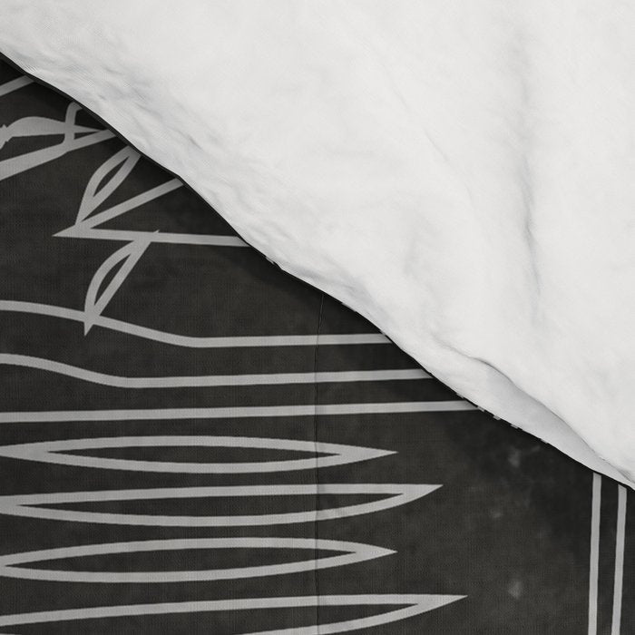 Minimalist Black And White Coffee Cups Comforter Gallery Image 4