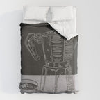 Minimalist Black And White Coffee Cups Duvet Cover Gallery Image 6