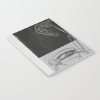 Minimalist Black And White Coffee Cups Notebook Gallery Image 3