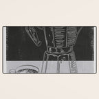 Minimalist Black And White Coffee Cups Desk Mat Gallery Image 3