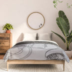 Minimalist Black And White Coffee Cups Comforter Gallery Image 3