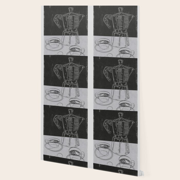 Minimalist Black And White Coffee Cups Wallpaper Gallery Image 2
