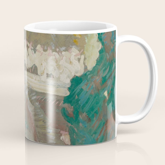Pavlova, prima ballerina ballet Swan Lake portrait still life female painting by Henry Keller Coffee Mug Gallery Image 1