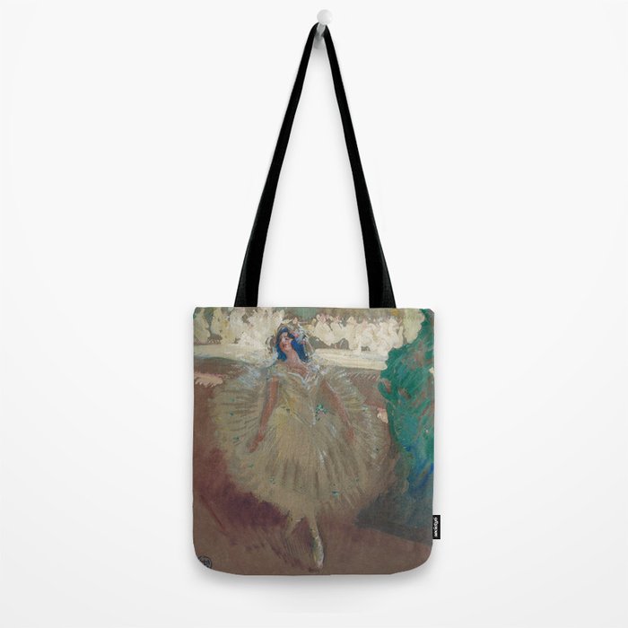 Pavlova, prima ballerina ballet Swan Lake portrait still life female painting by Henry Keller Tote Bag Gallery Image 2