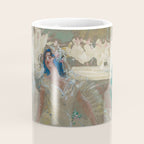 Pavlova, prima ballerina ballet Swan Lake portrait still life female painting by Henry Keller Coffee Mug Gallery Image 4