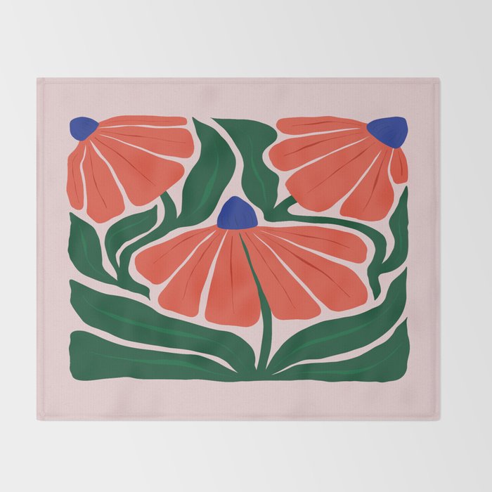 Carmine Lily Throw Blanket Gallery Image 2