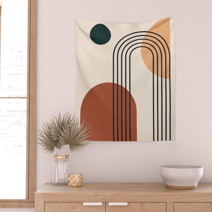 geometric abstract 59 Wall Tapestry Gallery Image 2