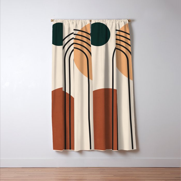 geometric abstract 59 Window Curtain Gallery Image 3