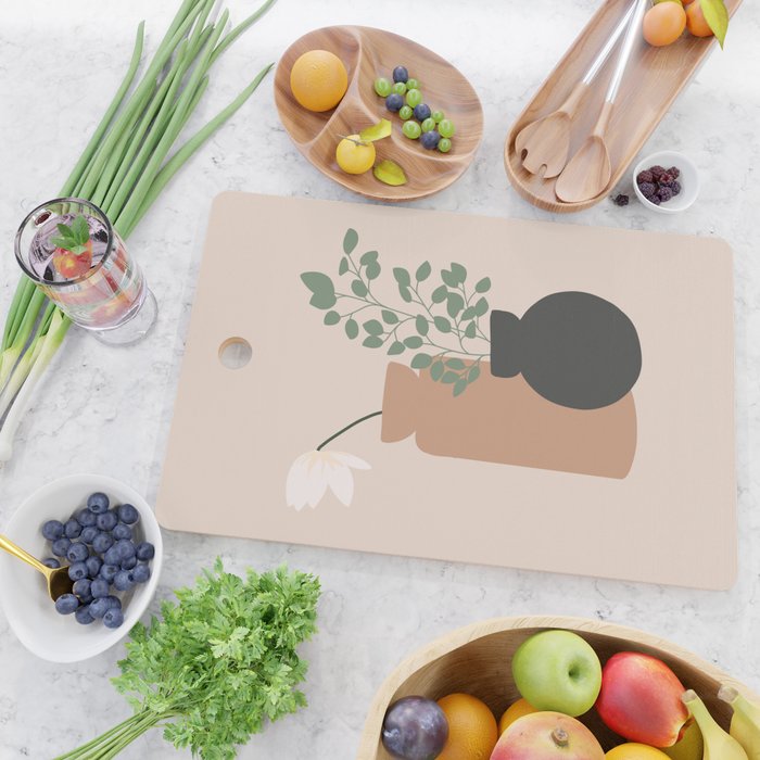 Vase no. 3 with Eucalyptus and Tulip Cutting Board Gallery Image 2