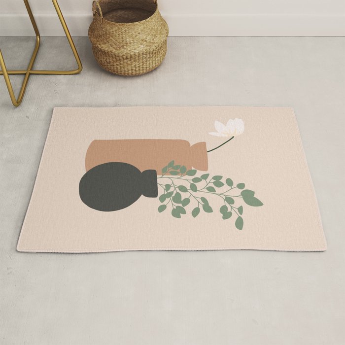 Vase no. 3 with Eucalyptus and Tulip Rug Gallery Image 1