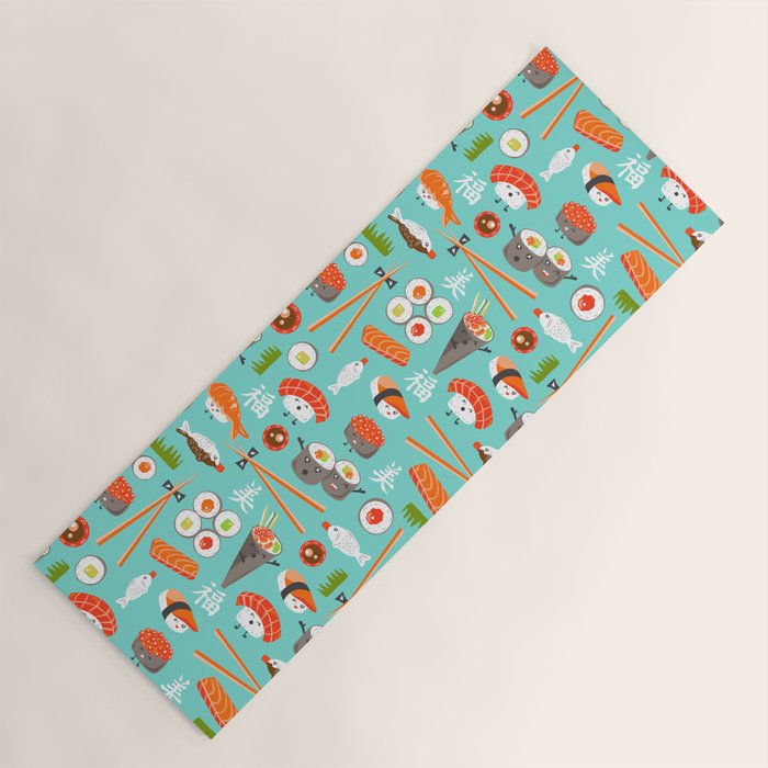 Happy Sushi Yoga Mat Gallery Image 1