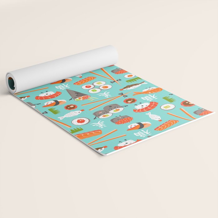 Happy Sushi Yoga Mat Gallery Image 2
