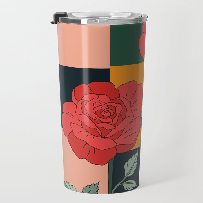 Red Roses 2 Travel Mug Gallery Image 3