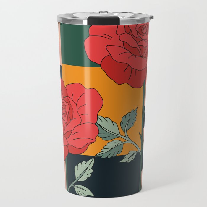 Red Roses 2 Travel Mug Gallery Image 1