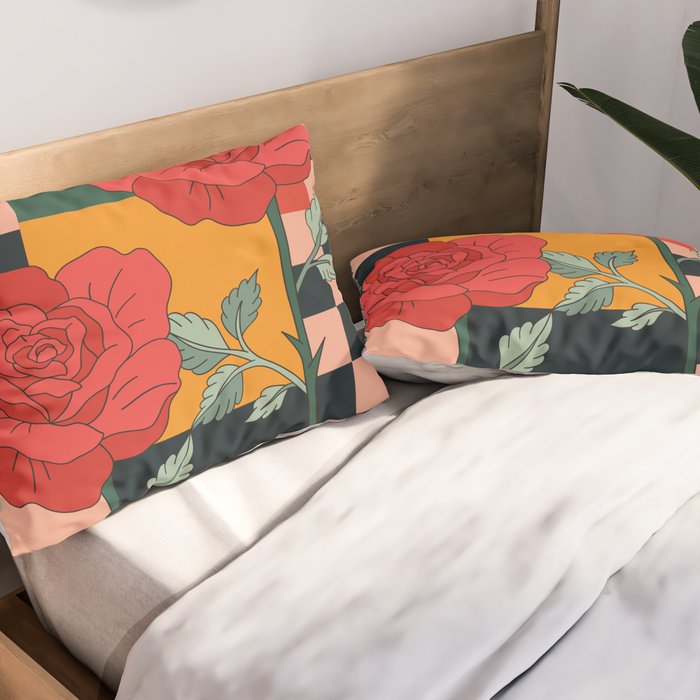 Red Roses 2 Pillow Sham Gallery Image 2