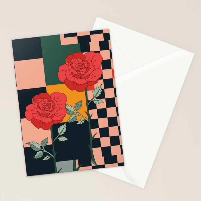 Red Roses 2 Stationery Card Gallery Image 2