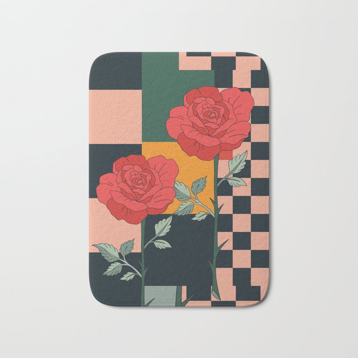 Red Roses 2 Bath Mat Gallery Image 1