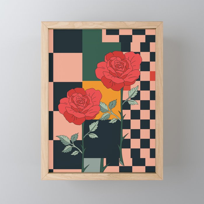 Red Roses 2 Mini Art Print Gallery Image 1