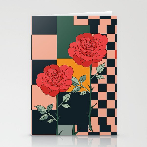 Red Roses 2 Stationery Card Gallery Image 1