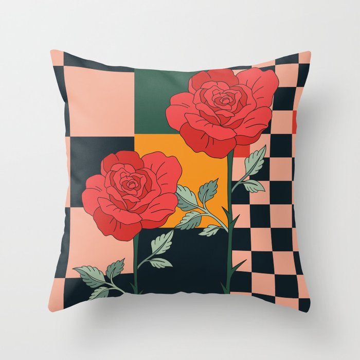 Red Roses 2 Throw Pillow Gallery Image 6