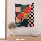 Red Roses 2 Wall Tapestry Gallery Image 2