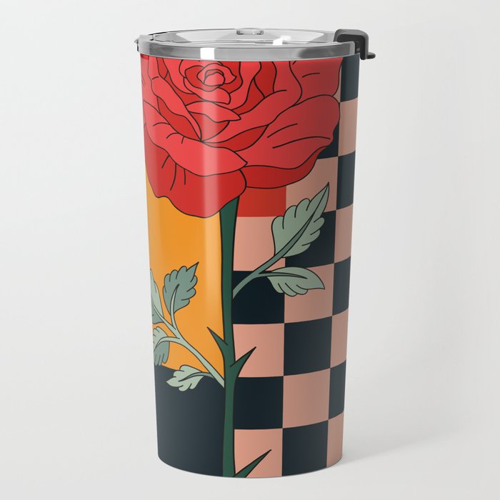 Red Roses 2 Travel Mug Gallery Image 2