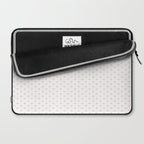 Small Pastel Pink heart pattern Laptop Sleeve Gallery Image 2