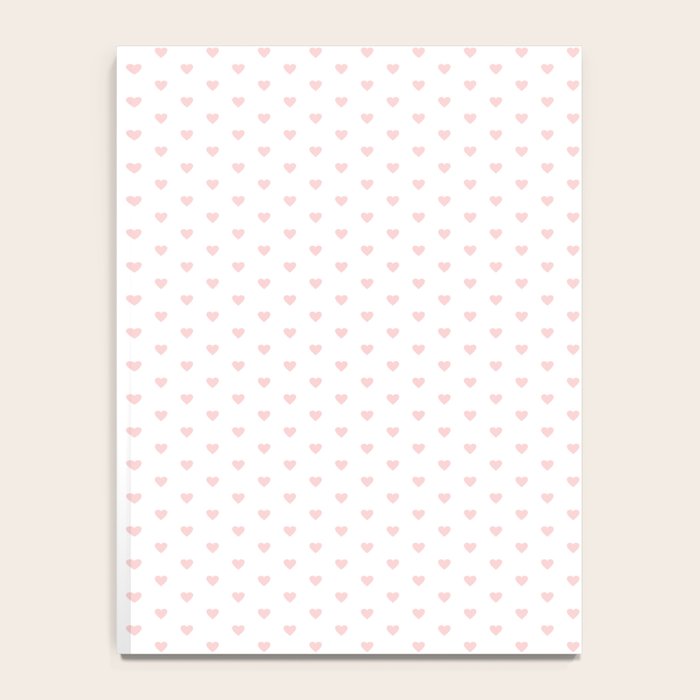 Small Pastel Pink heart pattern Notebook Gallery Image 4