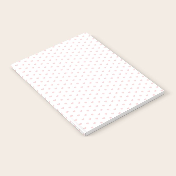 Small Pastel Pink heart pattern Notebook Gallery Image 2