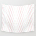Small Pastel Pink heart pattern Wall Tapestry Gallery Image 4