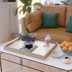 Small Pastel Pink heart pattern Serving Tray Gallery Image 2