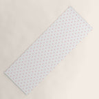 Small Pastel Pink heart pattern Yoga Mat Gallery Image 1