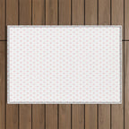 Small Pastel Pink heart pattern Outdoor Rug Gallery Image 1