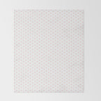 Small Pastel Pink heart pattern Throw Blanket Gallery Image 2