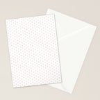 Small Pastel Pink heart pattern Stationery Card Gallery Image 2