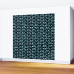 Hypnotized - vintage blue Wall Mural Gallery Image 2